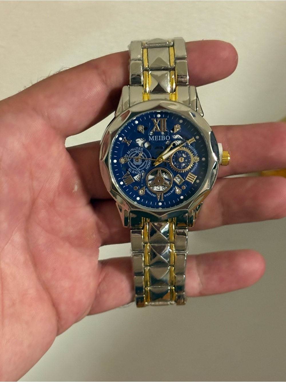 Men’s Blue Dial Two-Tone Bracelet